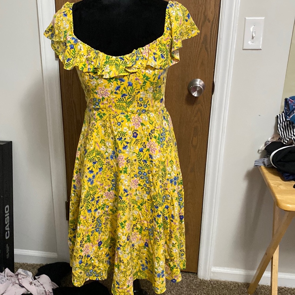 Yellow summer dress